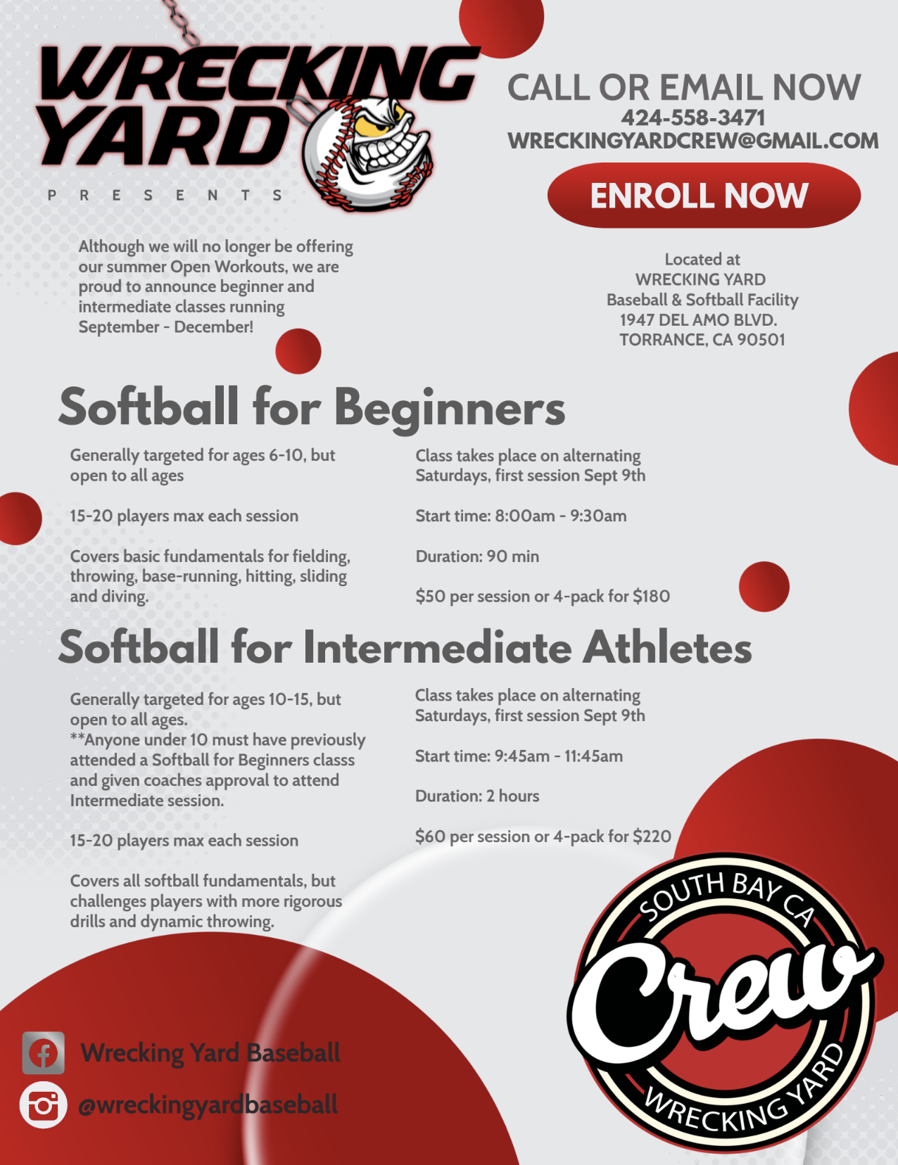 Softball Wrecking Yard Baseball